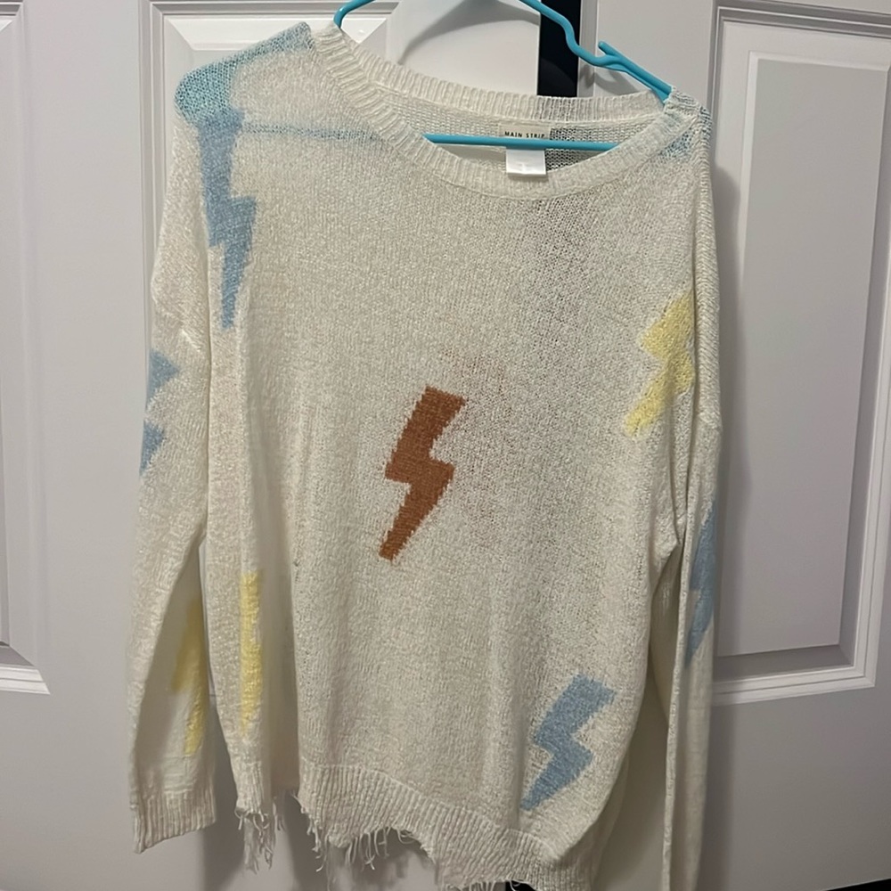 Main Strip Lightning Bolt Sweater